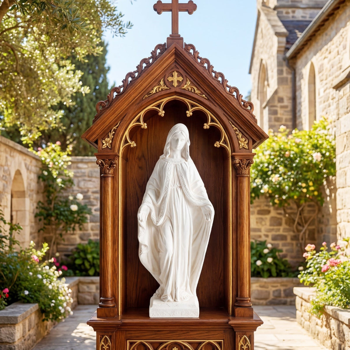 Our Lady Statue – Aged Finish