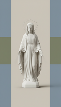 Porcelain Our Lady of Grace Statue