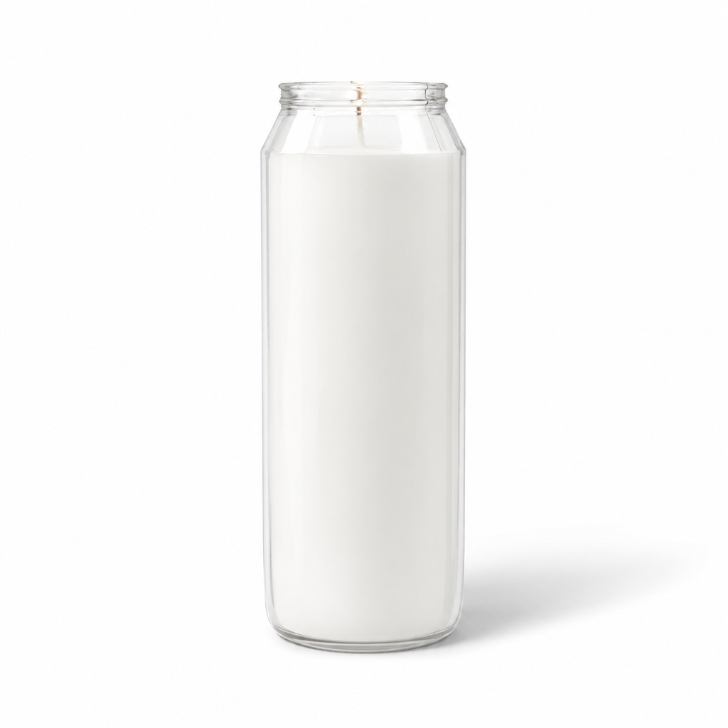 White Emergency, Prayer Candle in Plastic Cup - 9 Day - 10 Pack