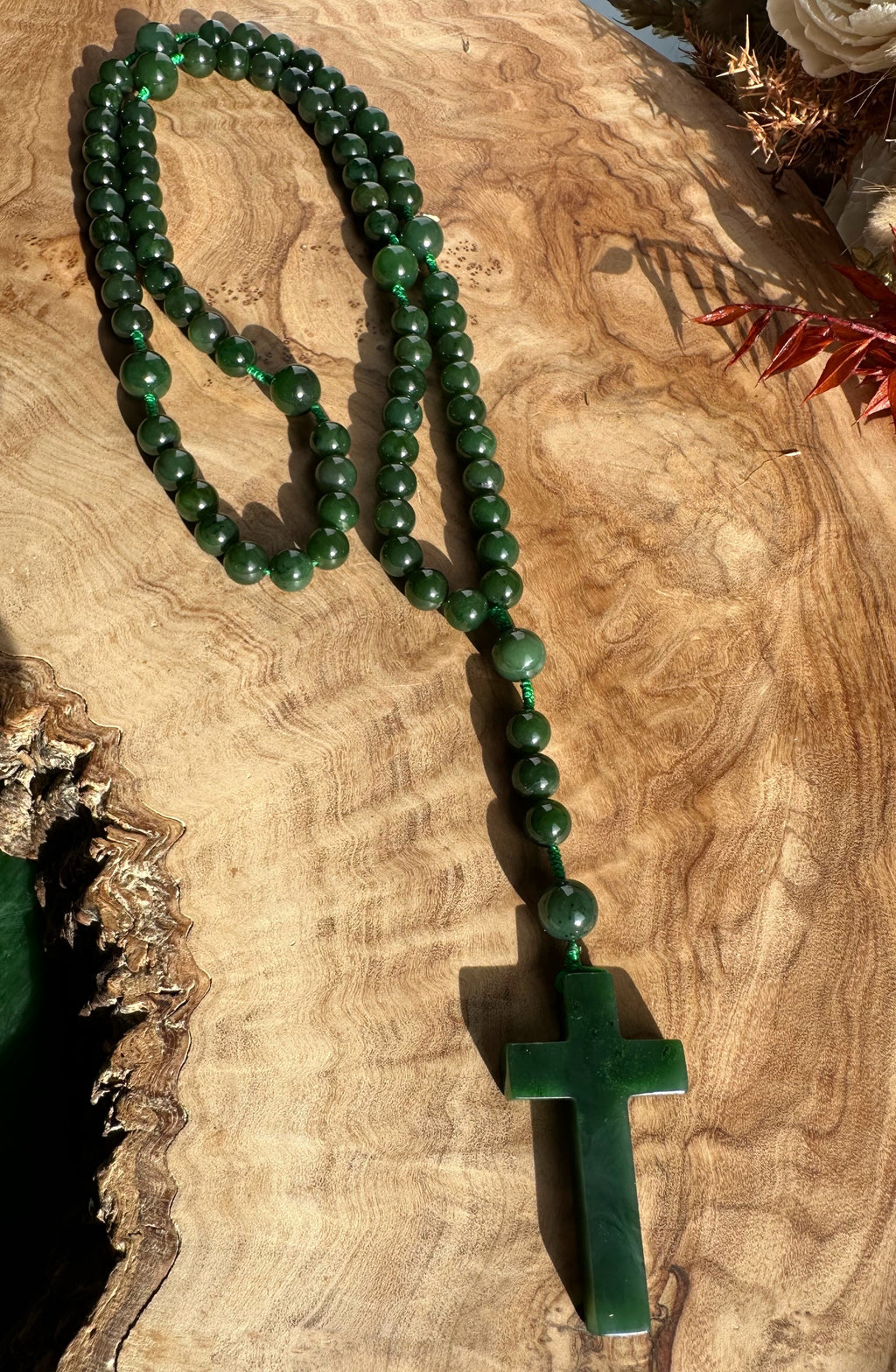 Jade Seven Sorrows Rosary
