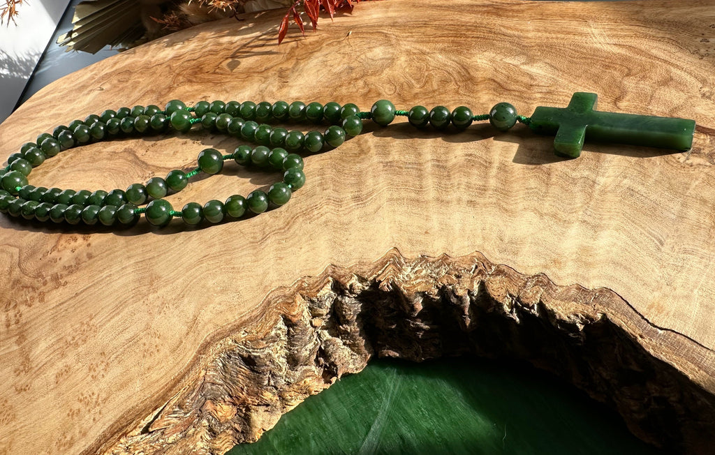 Jade Seven Sorrows Rosary
