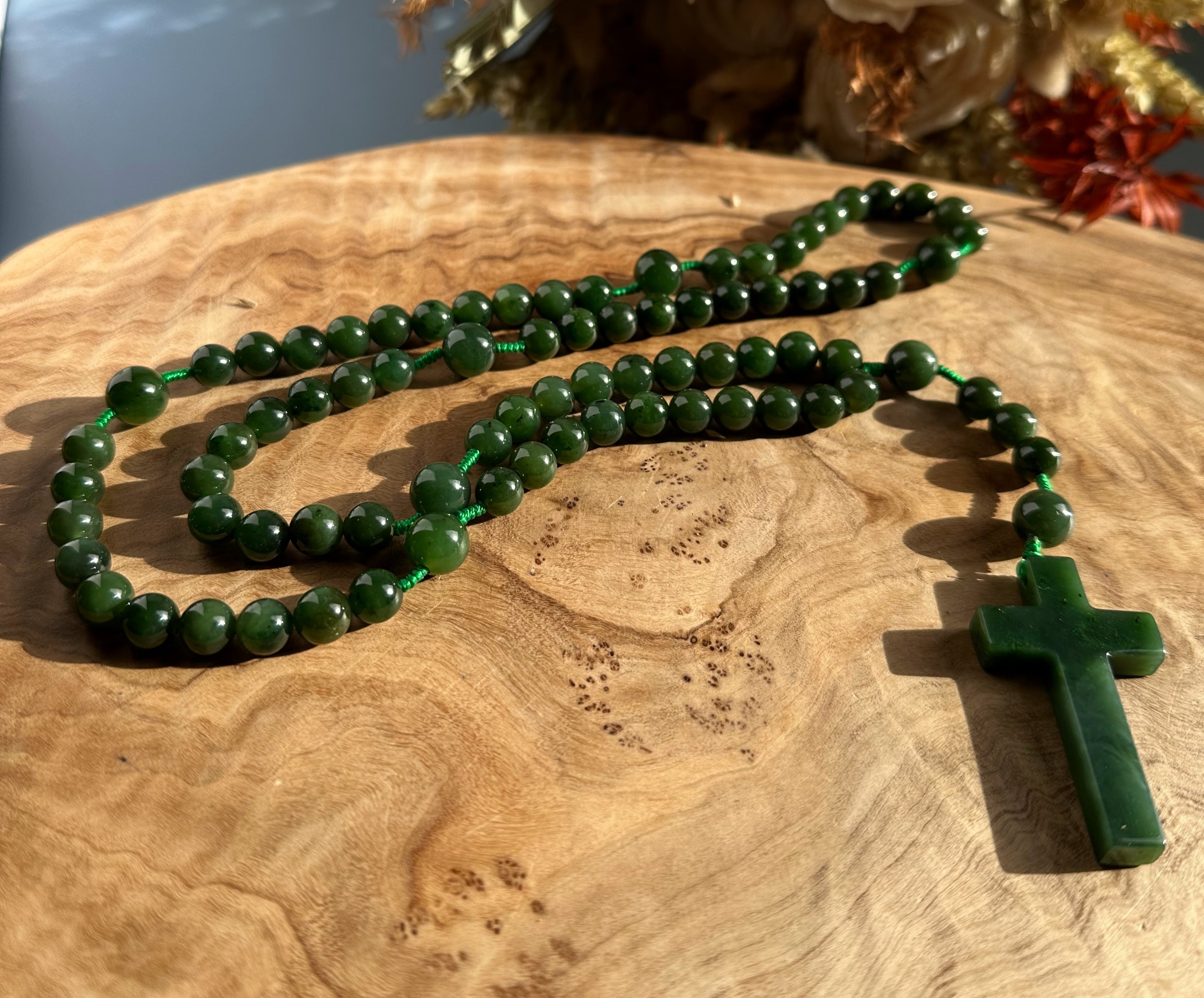 Jade Seven Sorrows Rosary