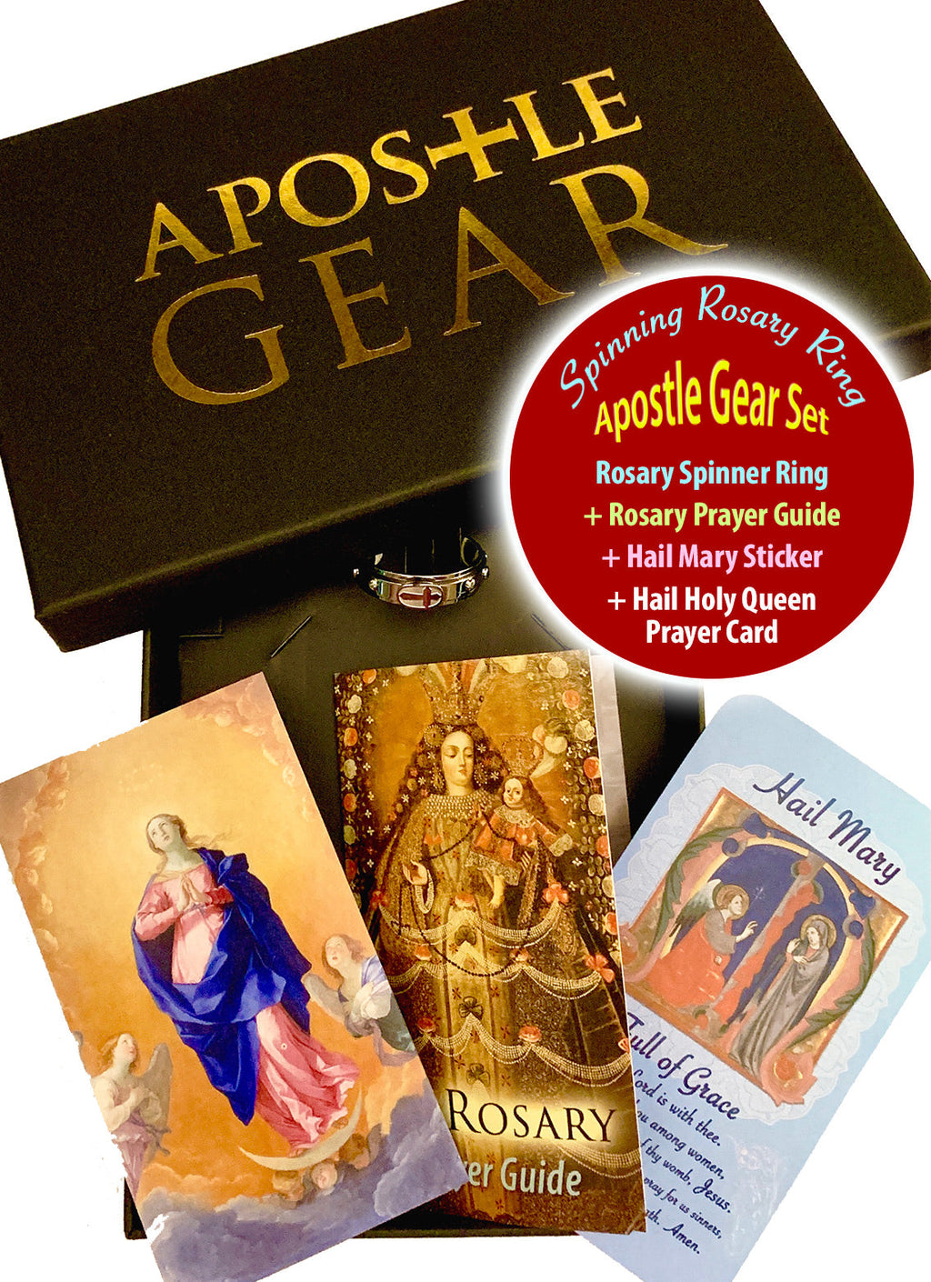 Spinning Rosary Ring - Gold-Filled
