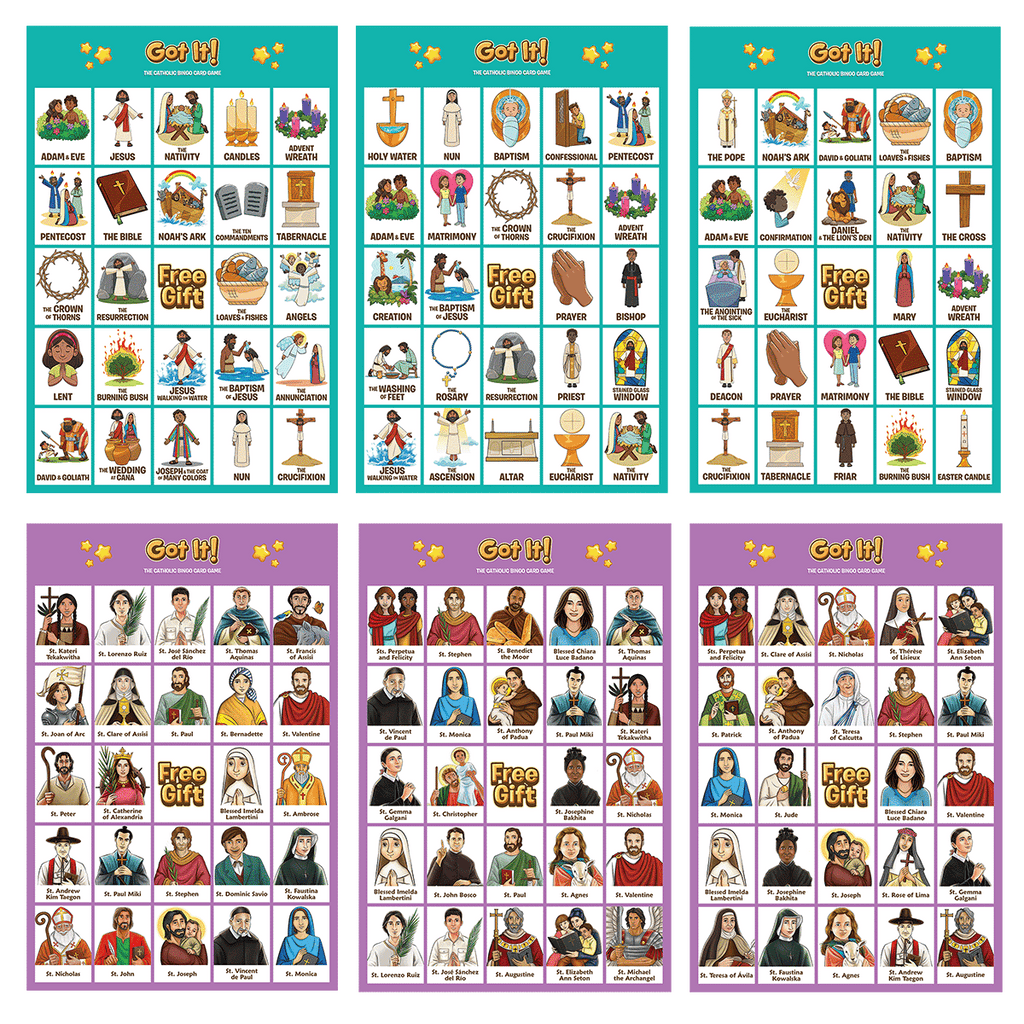 Got It! Catholic Bingo Game