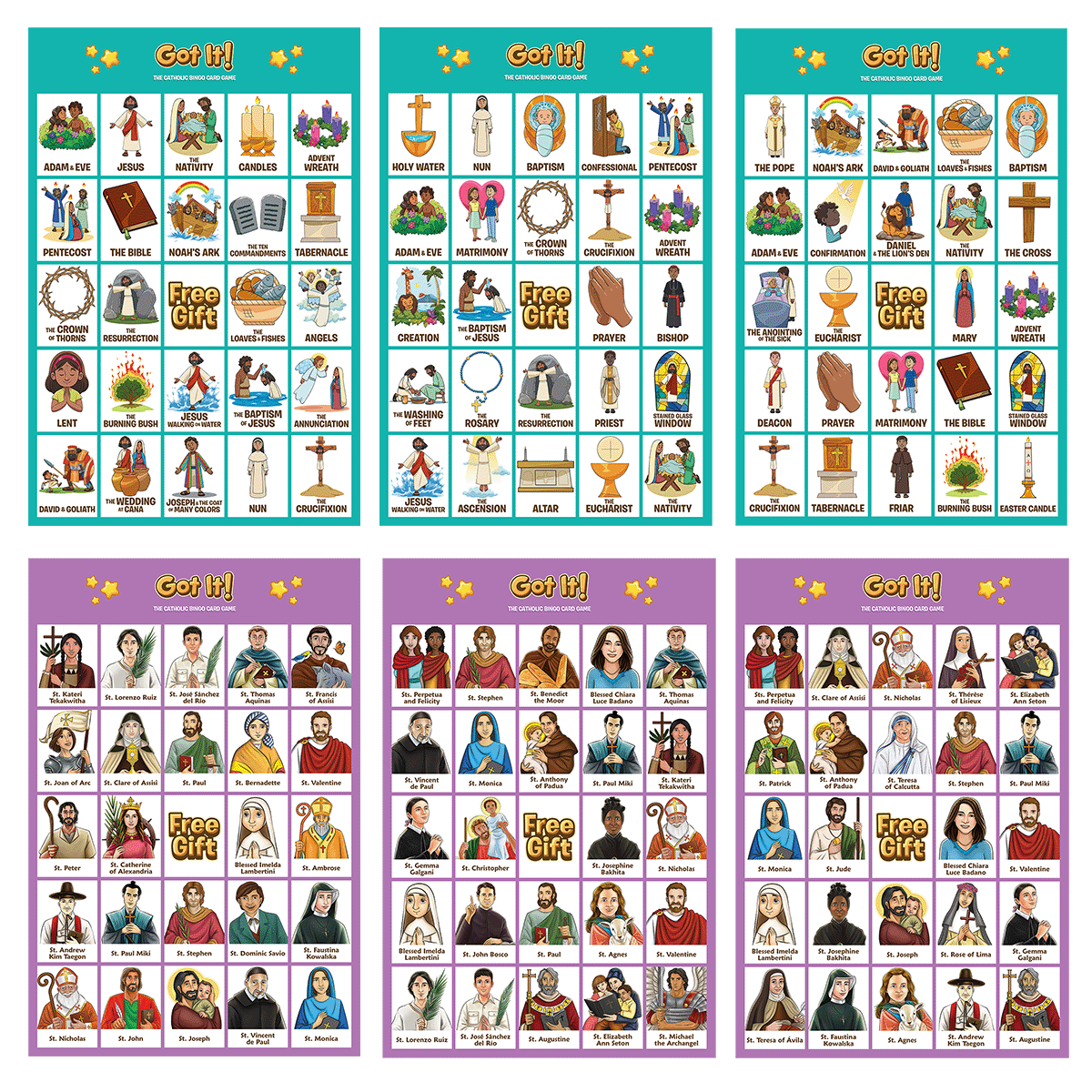 Got It! Catholic Bingo Game