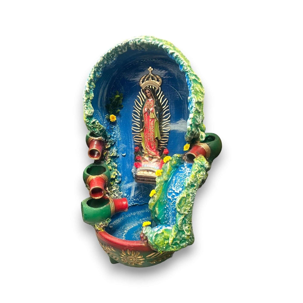 Mexican Painted Garden Fountain