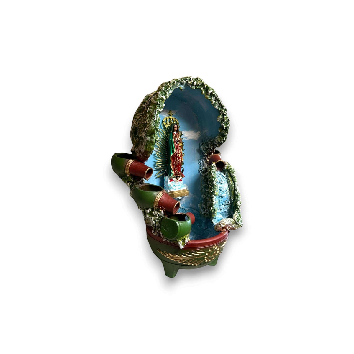 Mexican Painted Garden Fountain