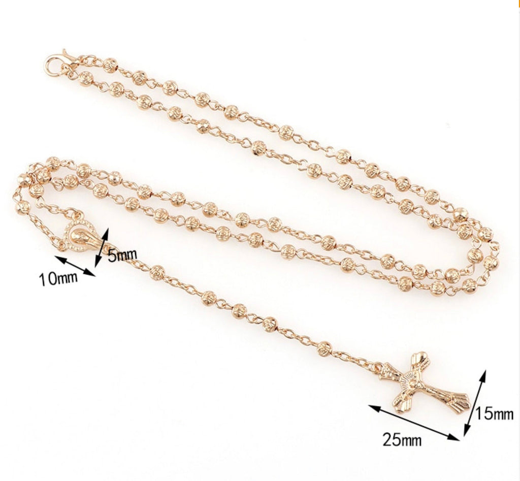Rose Bead Pocket Rosary