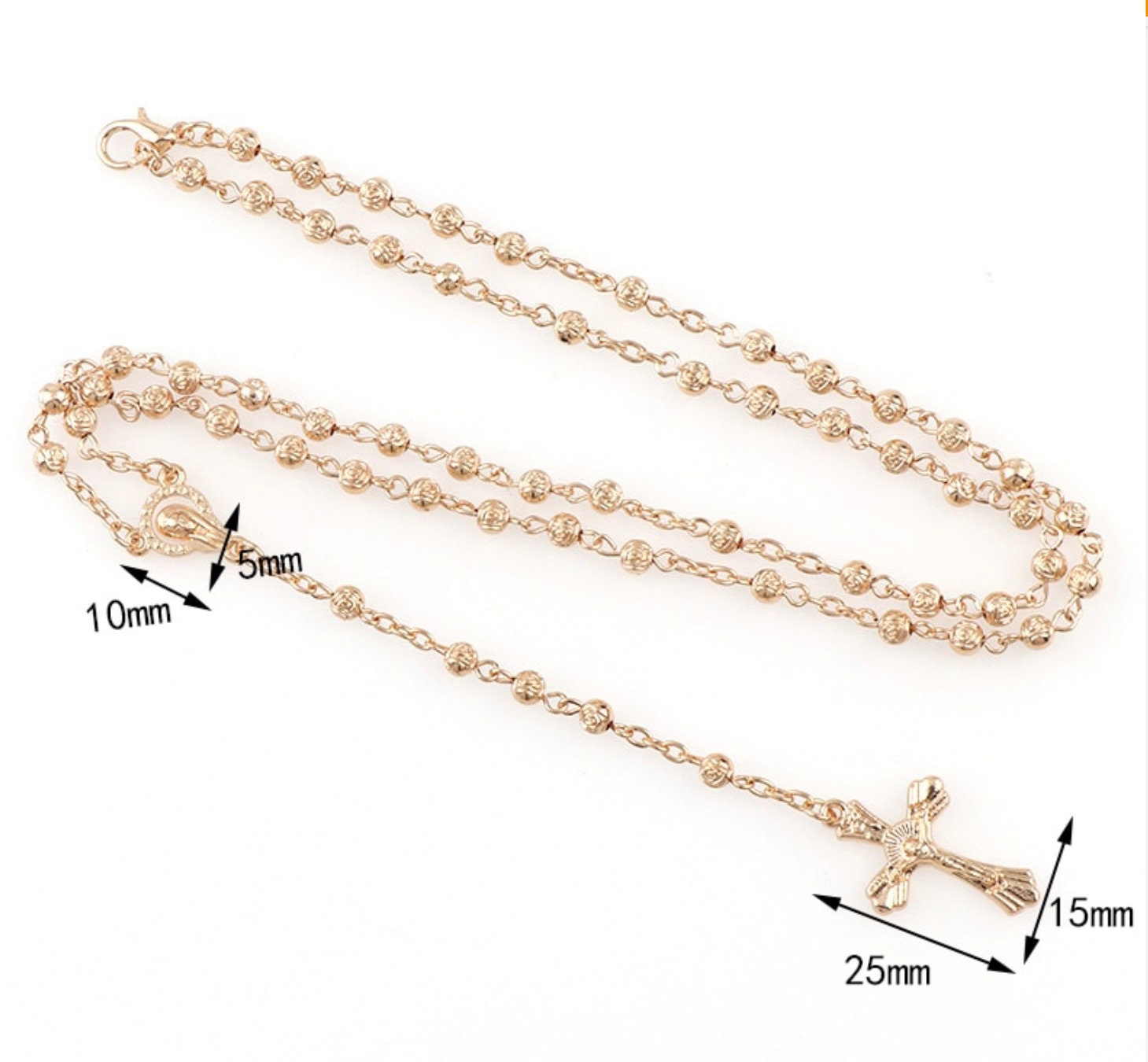 Rose Bead Pocket Rosary