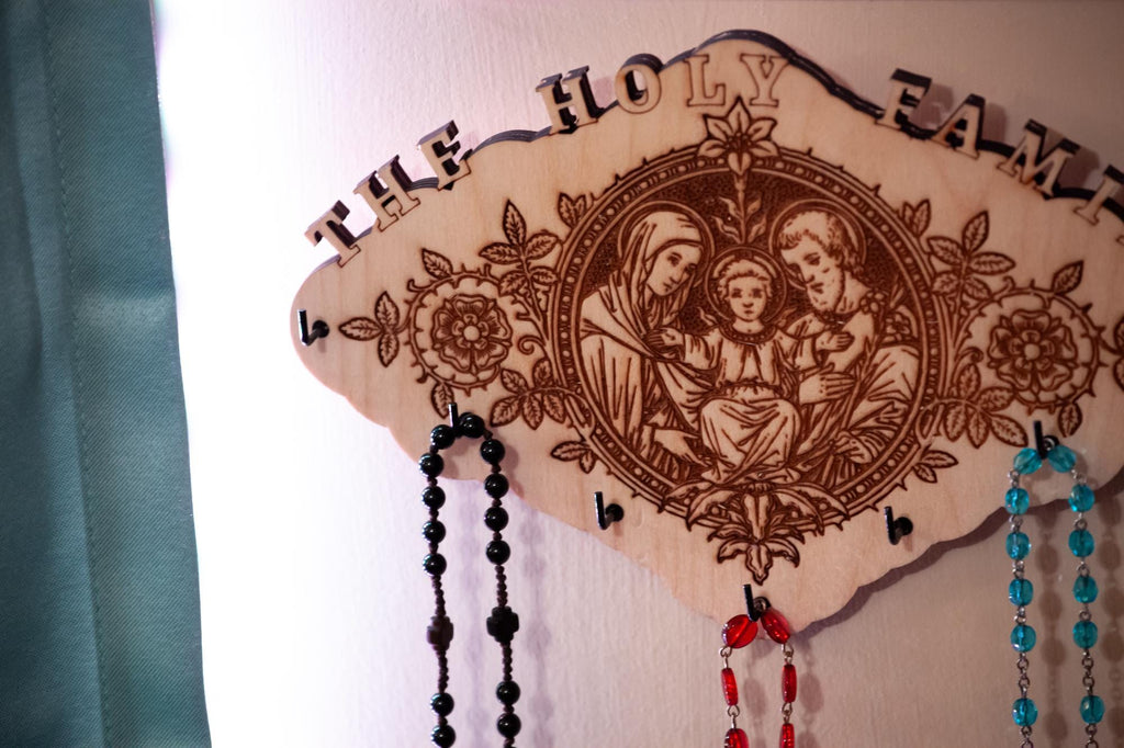 Holy Family Rosary Hanger