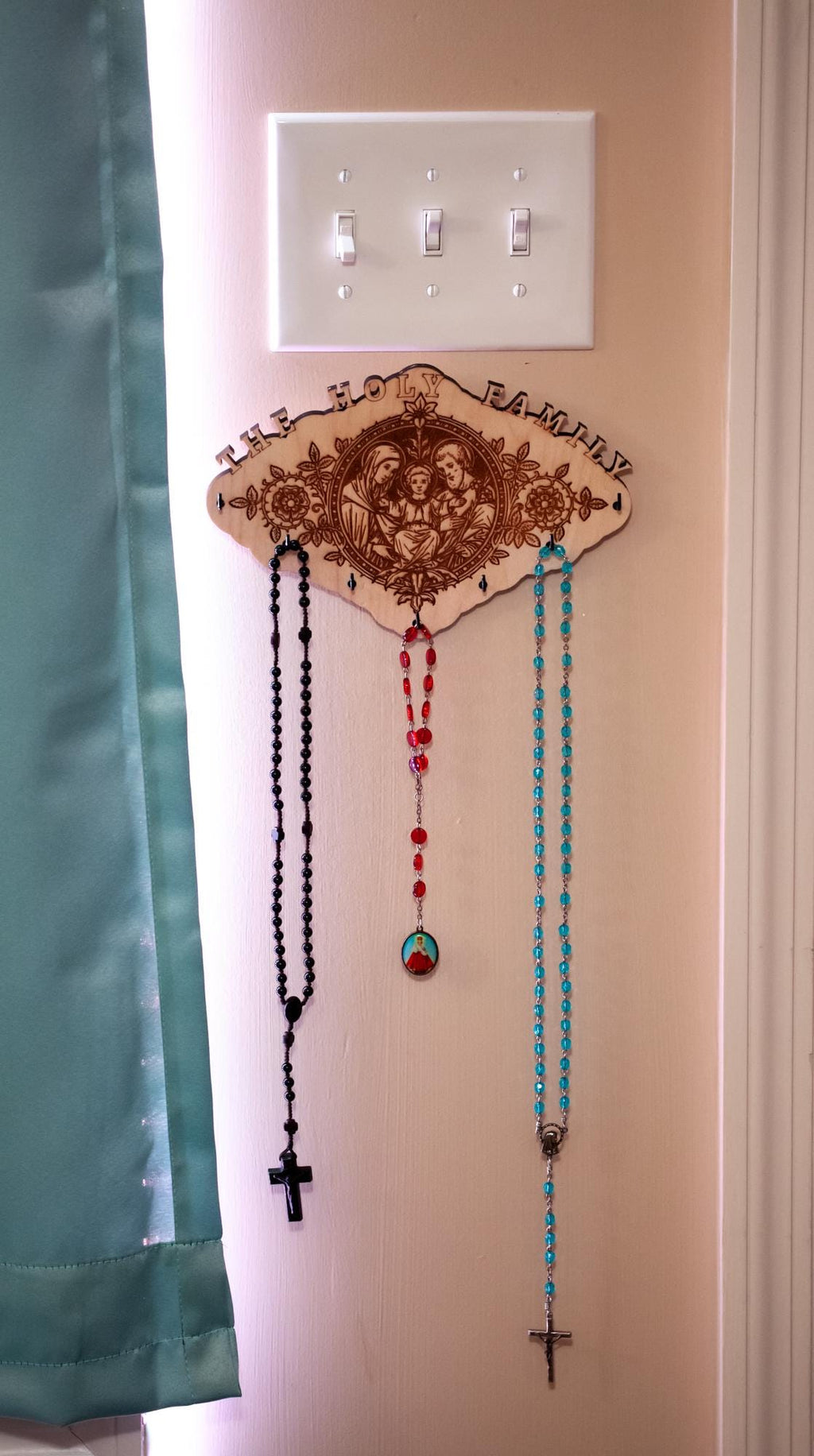 Holy Family Rosary Hanger