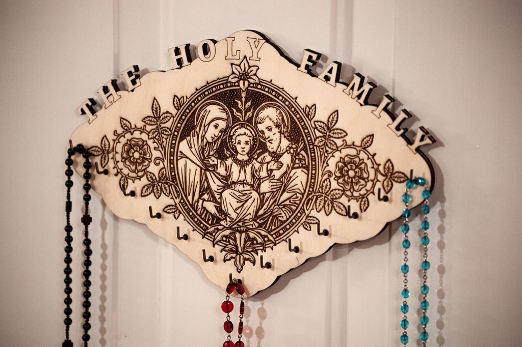 Holy Family Rosary Hanger – Large