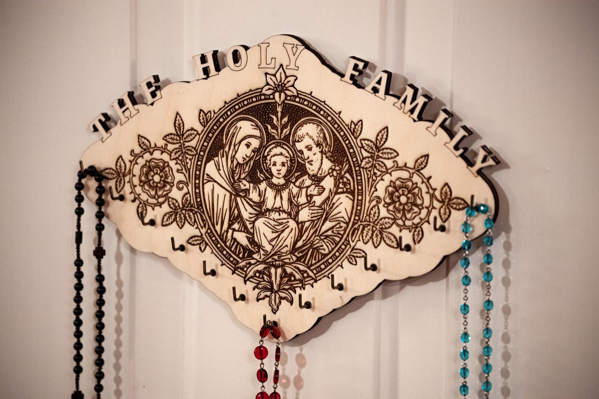 Holy Family Rosary Hanger – Large
