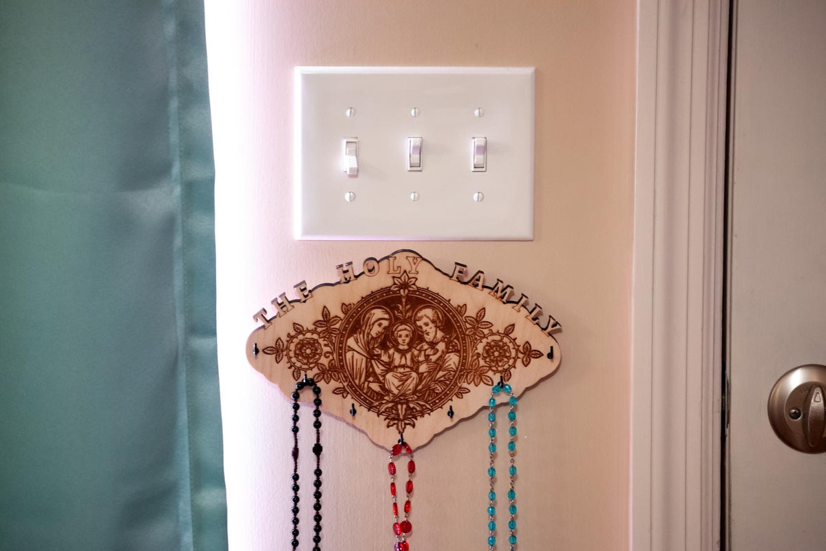 Holy Family Rosary Hanger