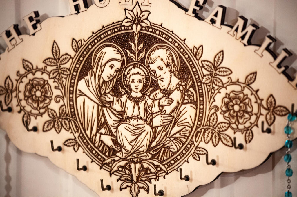 Holy Family Rosary Hanger – Large