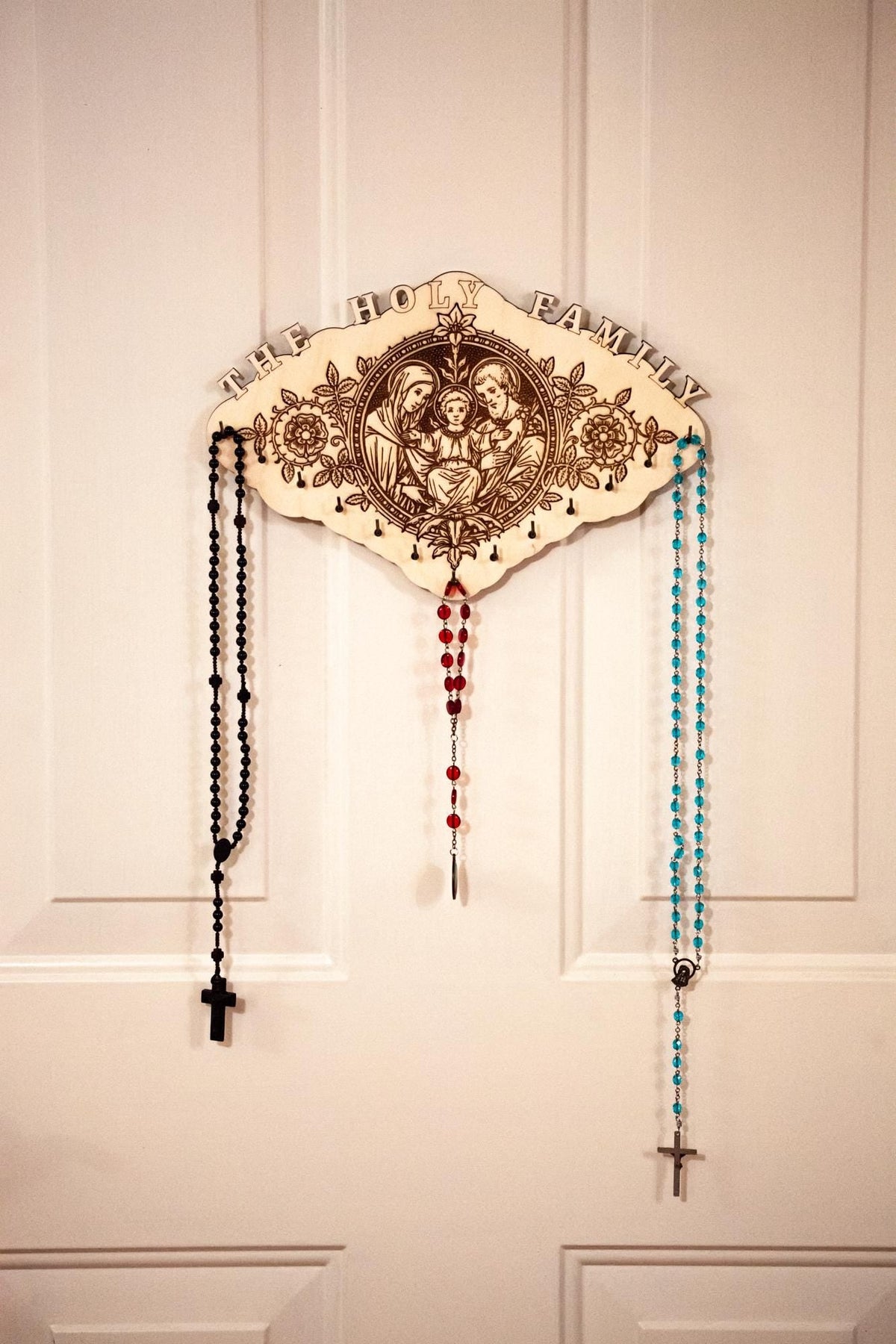 Holy Family Rosary Hanger – Large