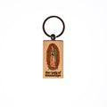 Our Lady of Guadalupe Wood Keychain