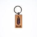 Our Lady of Sorrows Wood Keychain