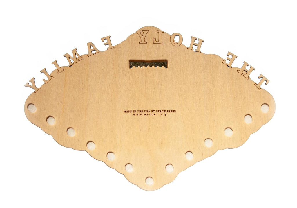 Holy Family Rosary Hanger – Large, Hand-Colored