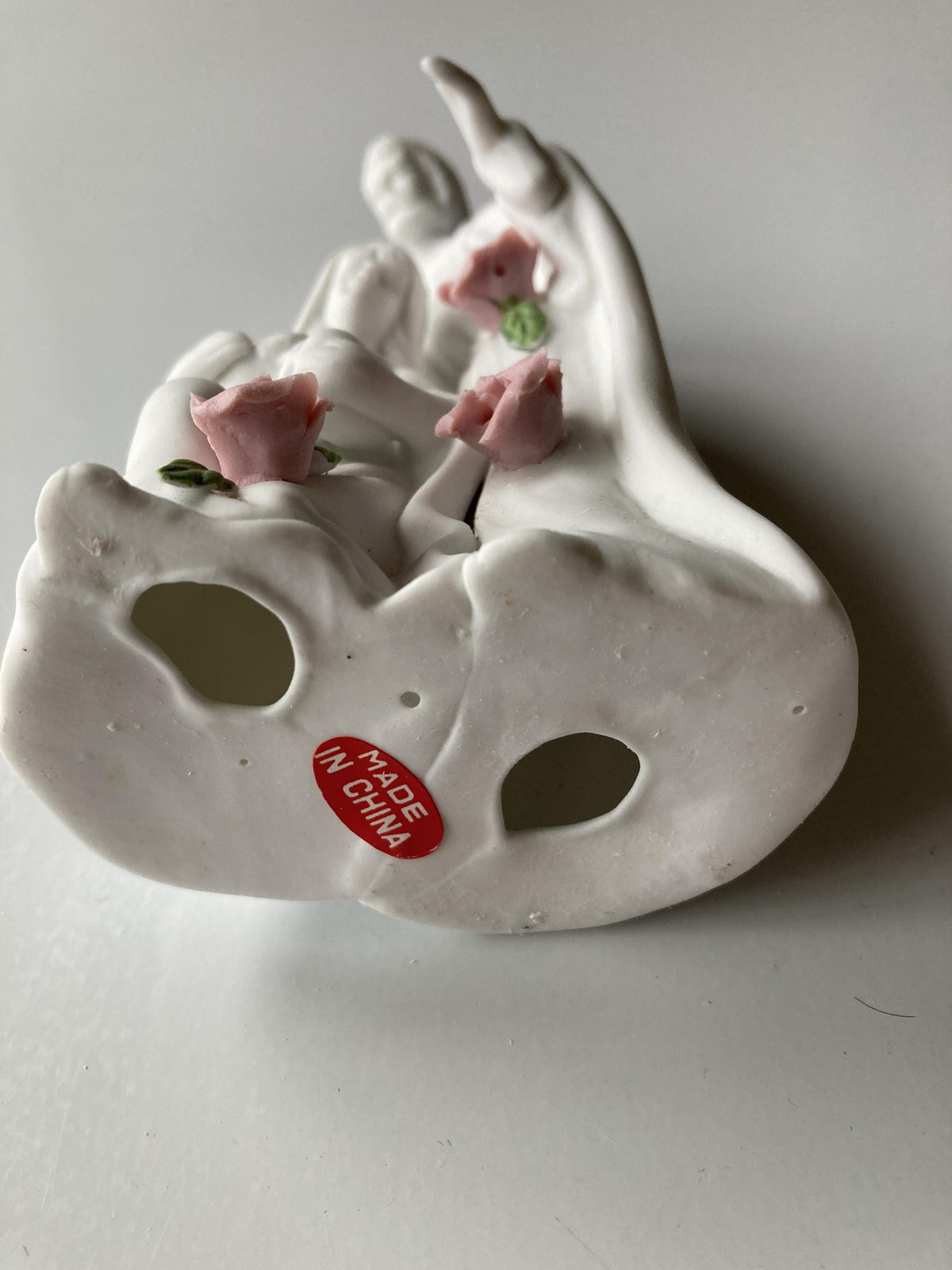 Vintage Holy Family Statue with Roses