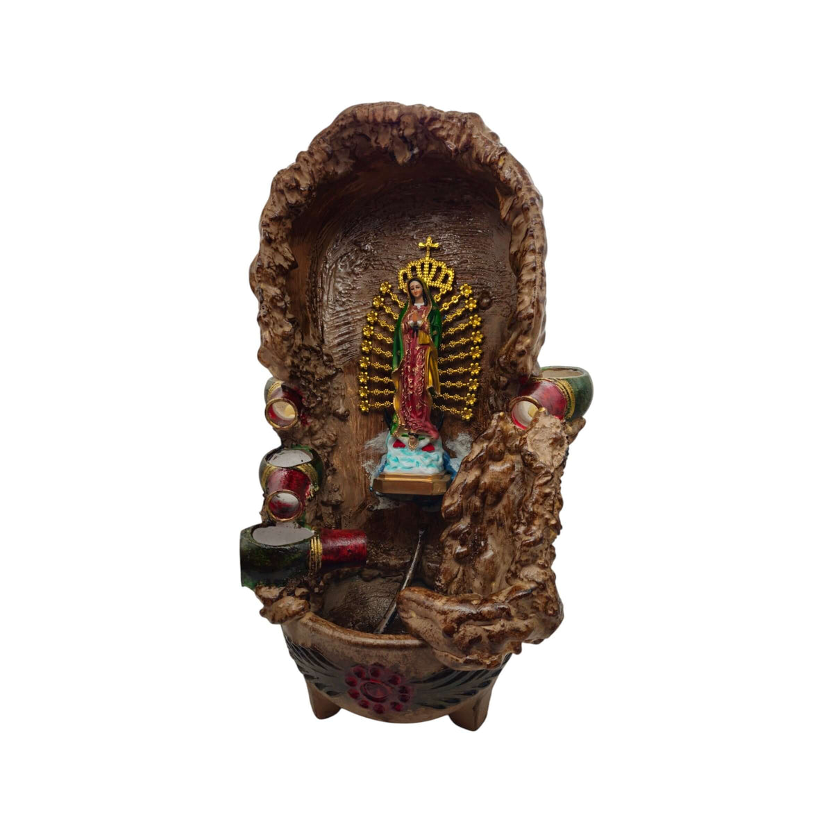 Mexican Painted Garden Fountain