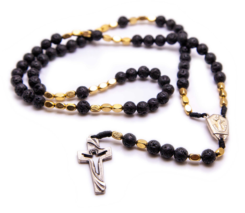 Medjugorje Lava Bead Rosary